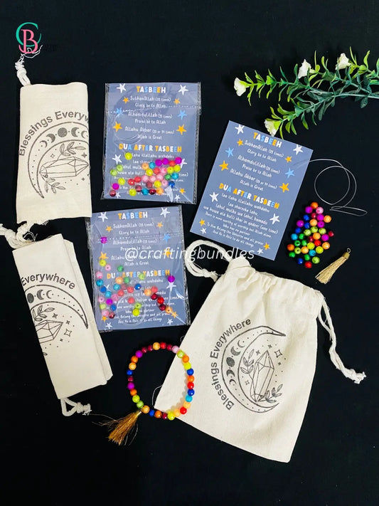 Ramadan DIY Tasbeeh With Pouch