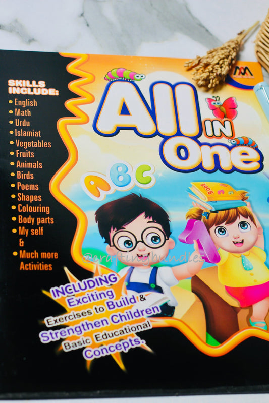 All in one book (urdu,Enlish,Maths)