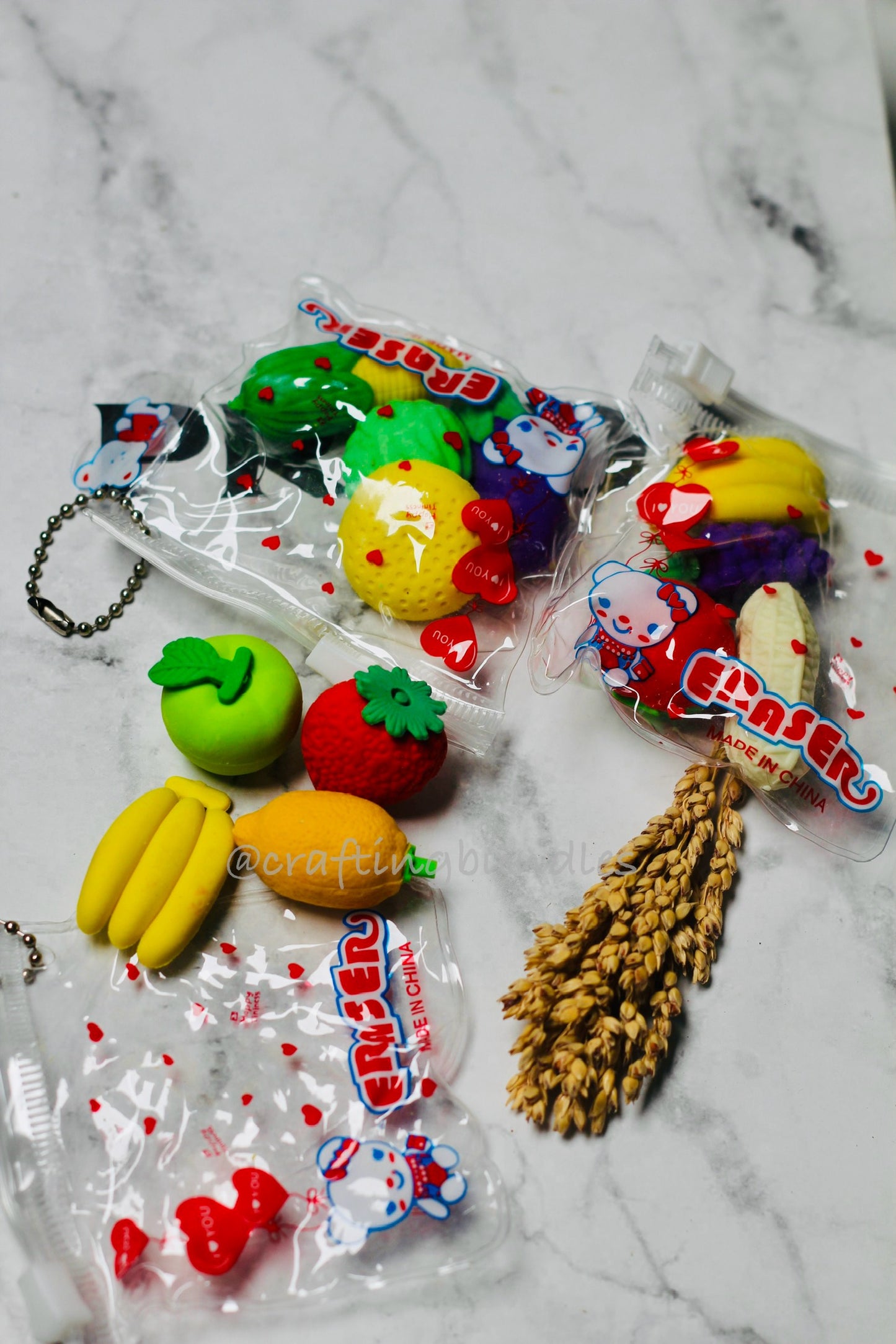 Cute Fruit style erasers