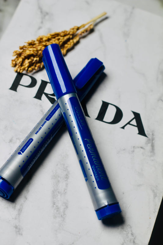 Permanent Marker Black/Blue