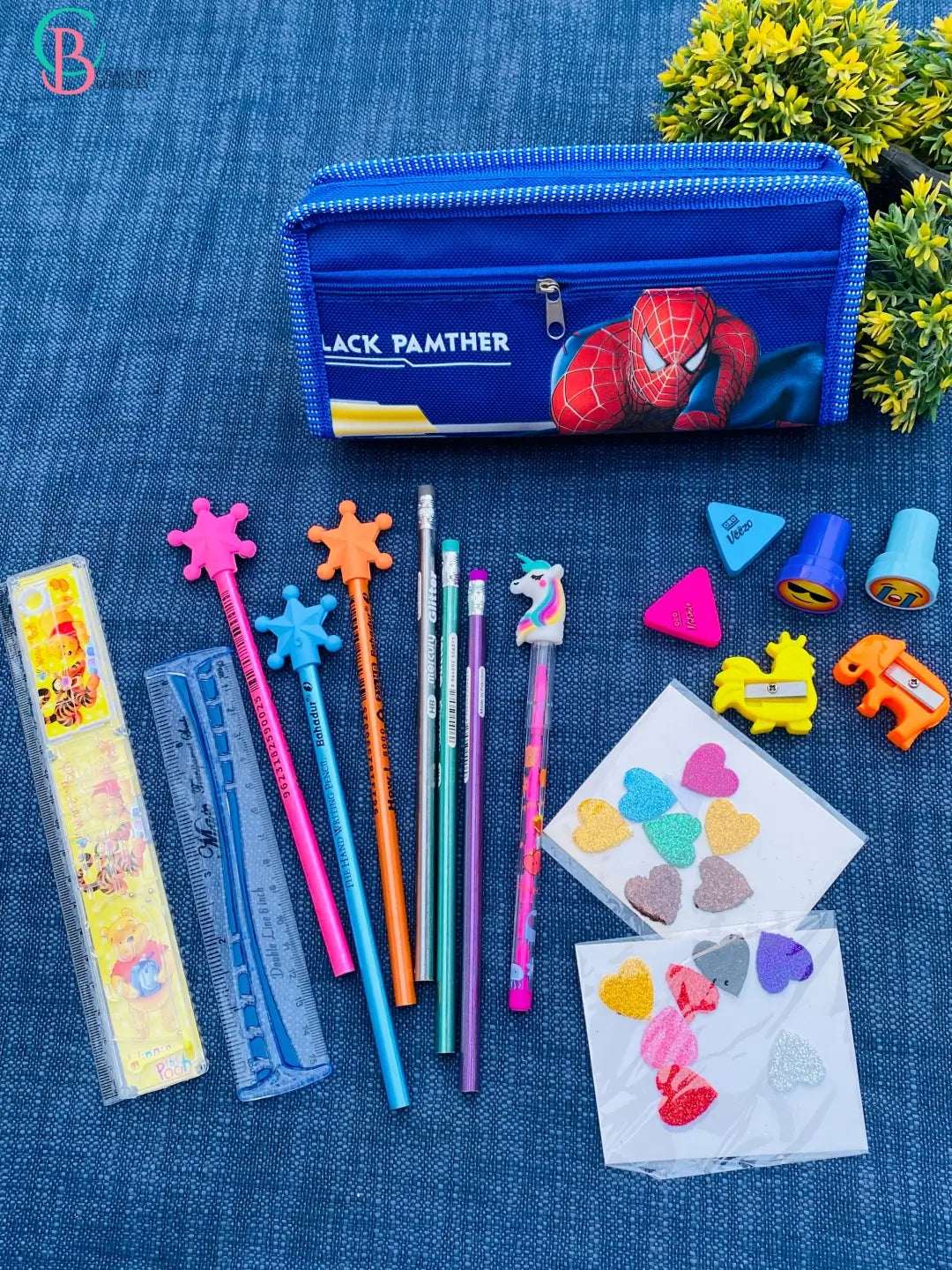 Spider Man Pouch With Stationary