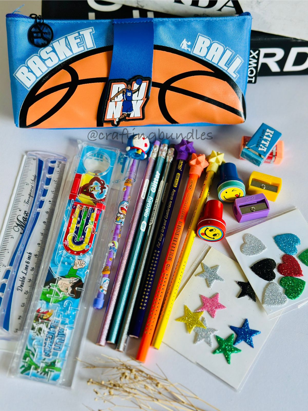 Basket Ball Pouch With Stationery