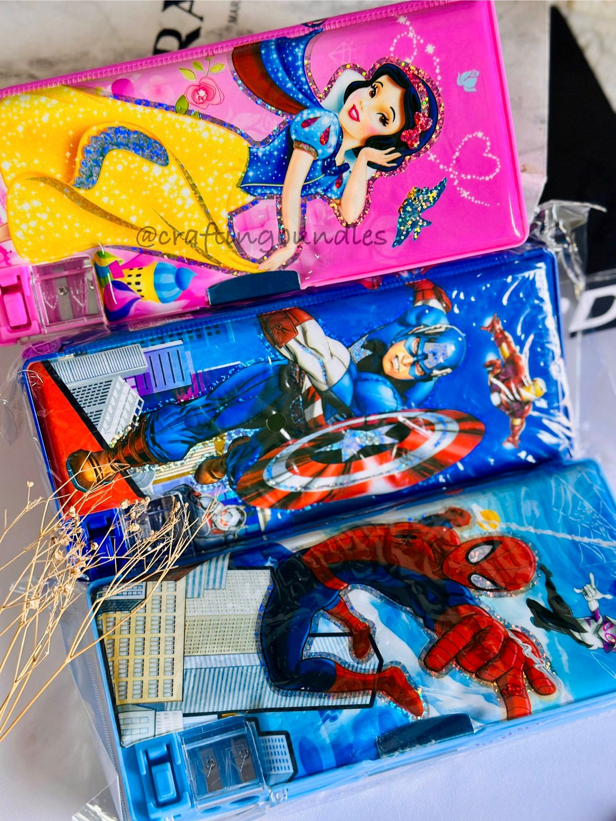 Button Pencil Box