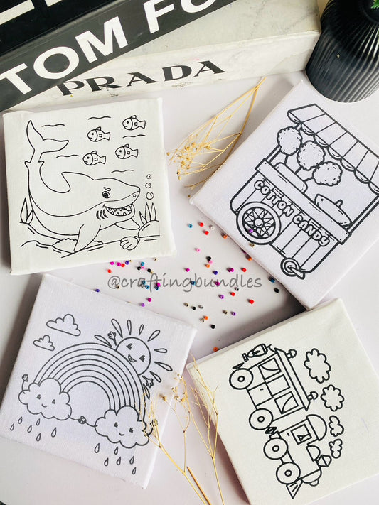 DIY Printed Canvas (For Kids)