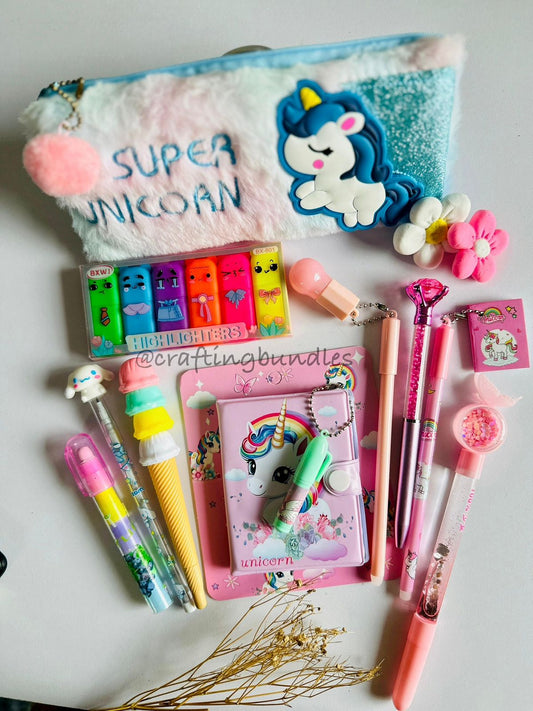 Fancy Unicorn Stationary Kit