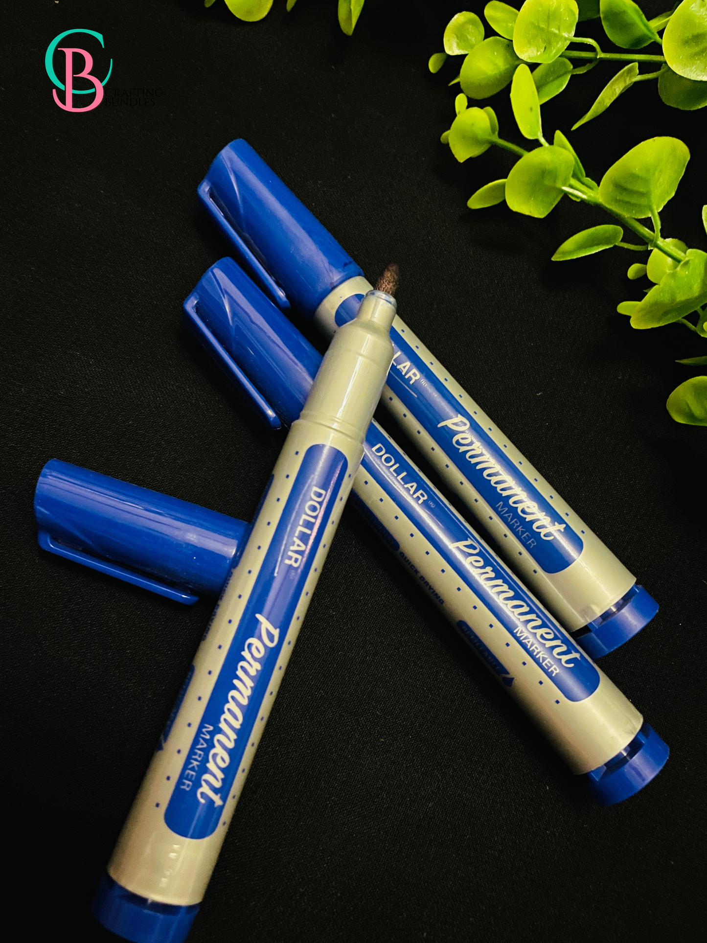Permanent Marker Black/Blue
