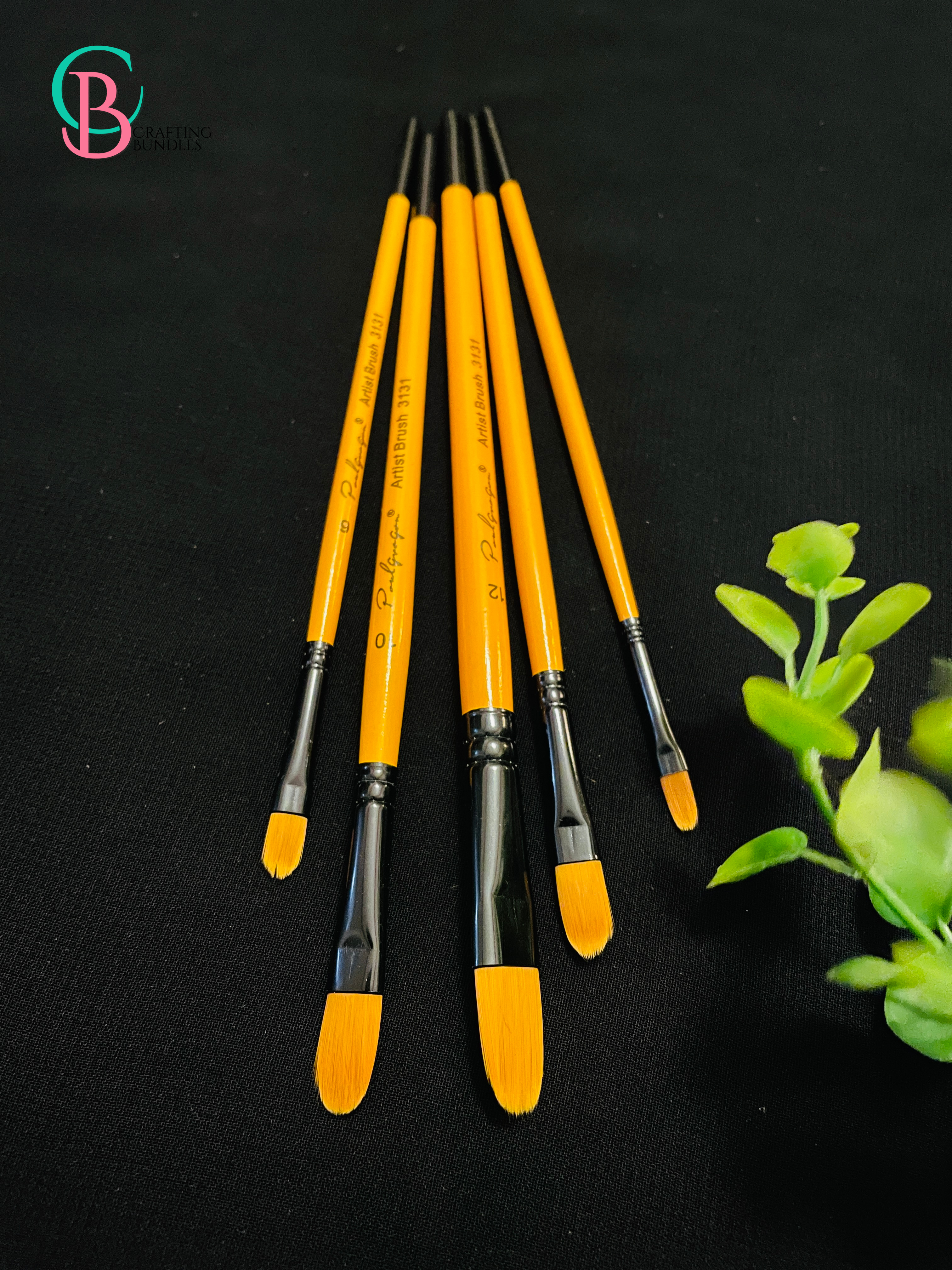 Brown Brush Set 5 Pcs