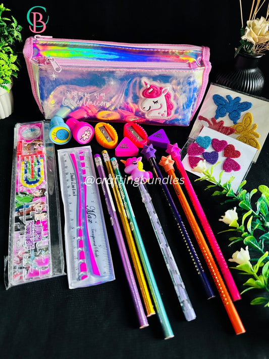 Jelly Kids Pouch With Stationery