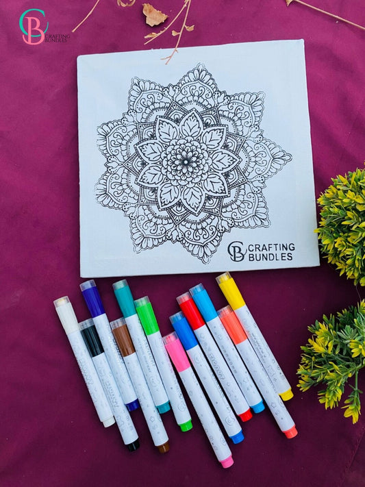 Mandala Painting With Acrylic Markers