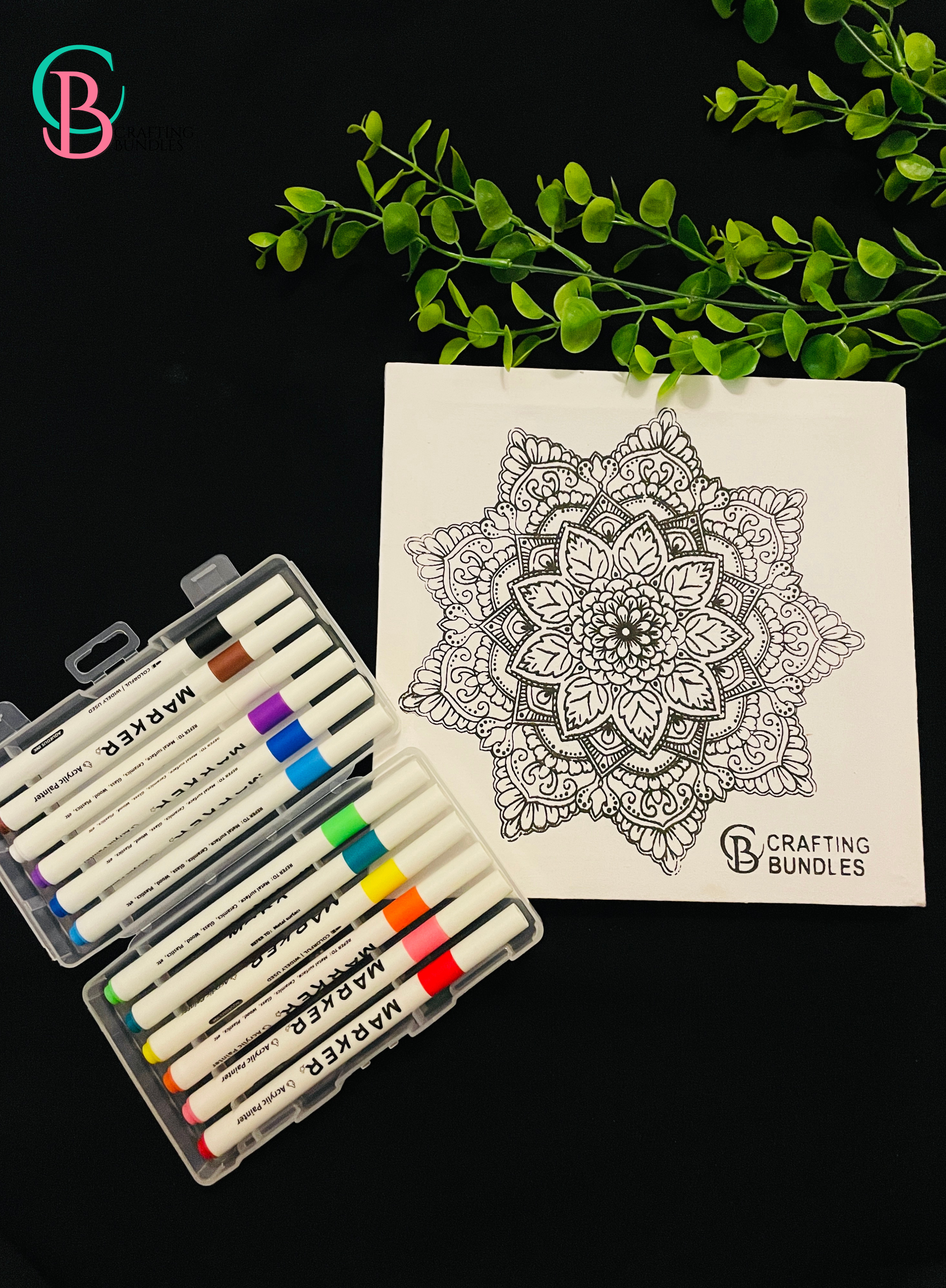 Mandala Painting With Acrylic Markers