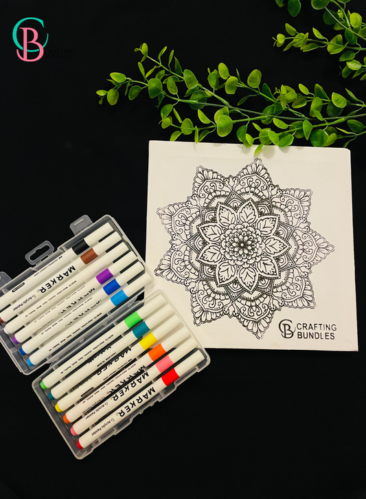 Mandala Painting With Acrylic Markers