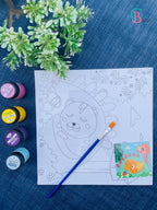 Printed Canvas With Paint Tub