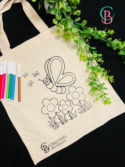 DIY Printed Tote Bag with Markers