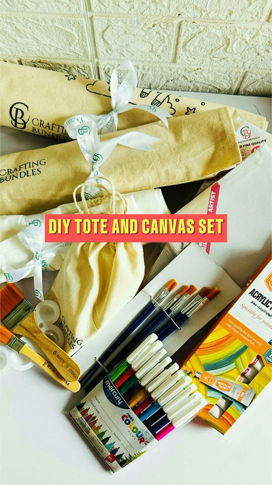 DIY Tote And Canvas Set