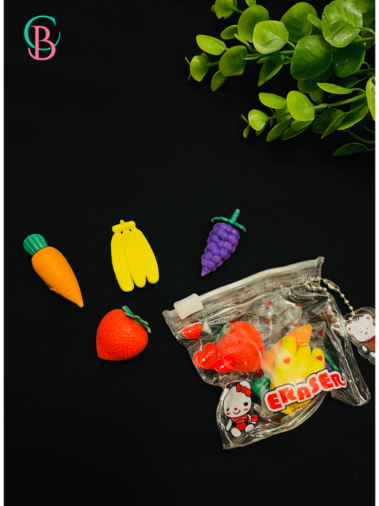 Fruit Eraser Set